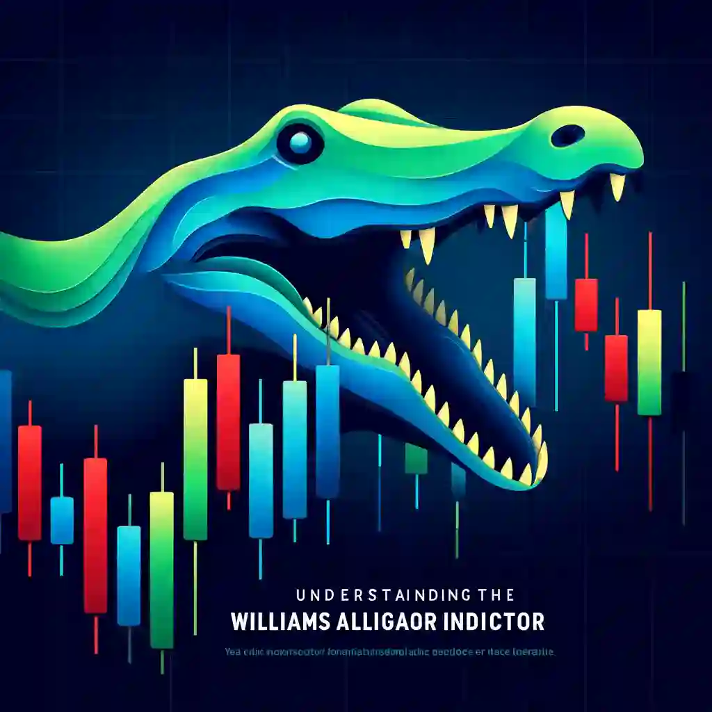 Illustration of the Williams Alligator Indicator on a financial chart